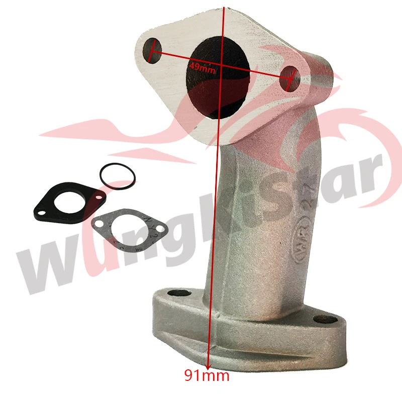 

New PZ19 19MM Carburator Intake Pipe Manifold For Motorcycle 50cc 70cc 90cc 110cc 125cc Pit Dirt Bike ATV Quad Z50 JH70 Go Kart