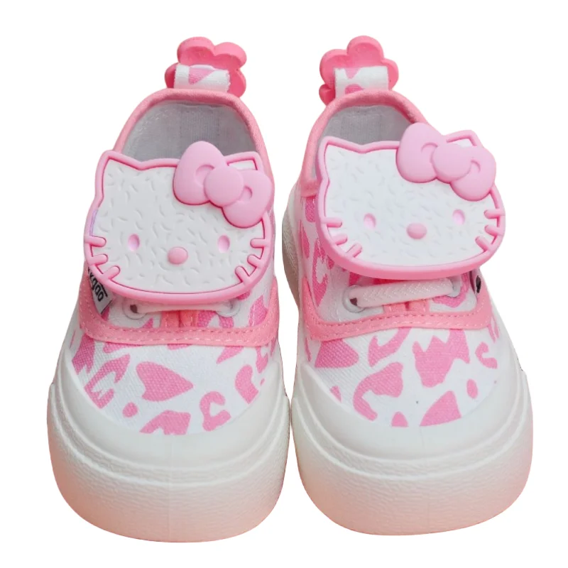 

Новинка Симпатичные Детские парусиновые ботинки Hello Kitty из Аниме периферийных мультфильмов креативные кавайные персонализированные дышащие Нескользящие кроссовки
