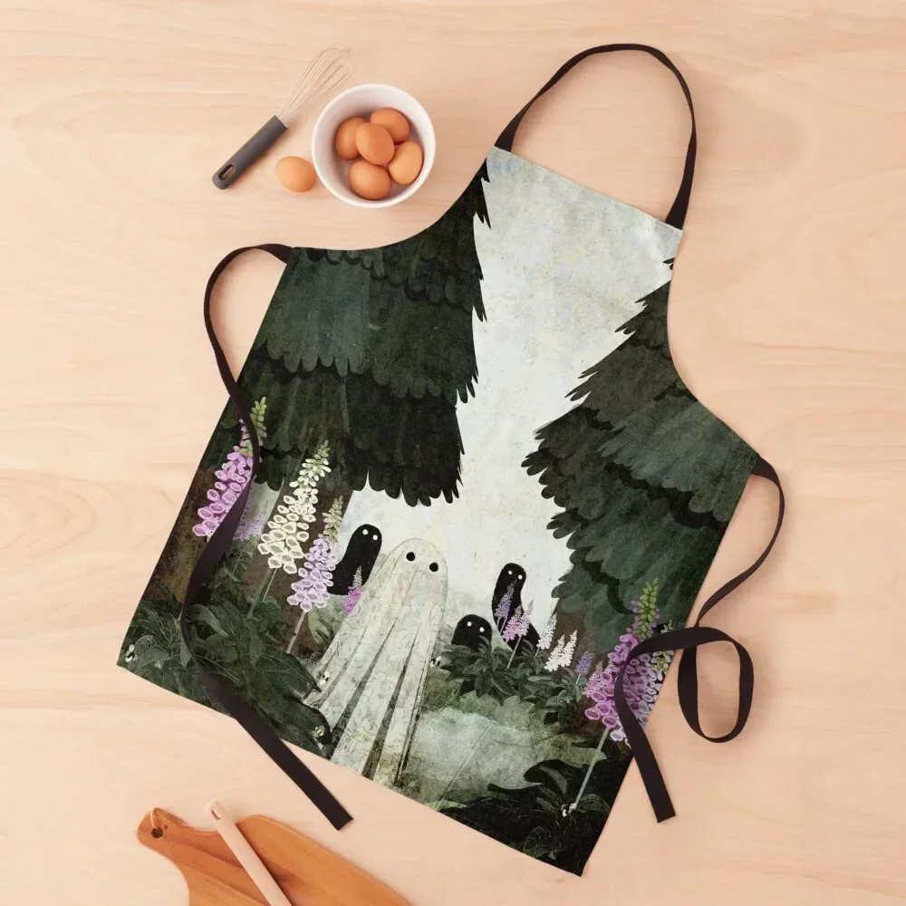 Фартук Foxglove Ghosts предметы домашнего обихода полезная одежда для парикмахера