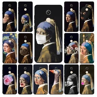 maiyaca girl with a pearl earring vermeer phone case for redmi note 8 7 9 4 6 pro max t x 5a 3 10 lite pro
