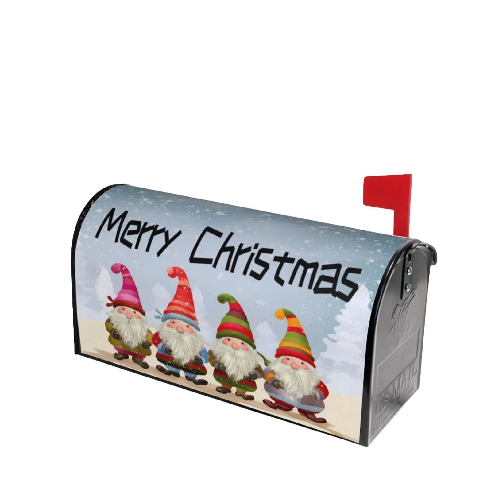 

American Magnetic Mailbox Covers Christmas Gnome Welcome Farmhouse Outdoor Decor 21x18 Inch for Private Gardencustom Custom