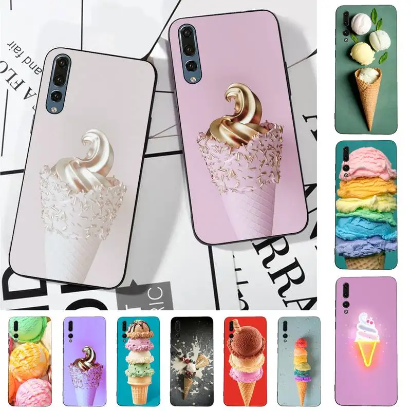 

Ice cream Phone Case for Huawei P30 40 20 10 8 9 lite pro plus Psmart2019