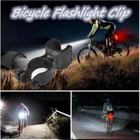 1pc bicycle light bracket flashlight mount holder antiskid cycling light torch clip mount 360 degree rotation bike accessories