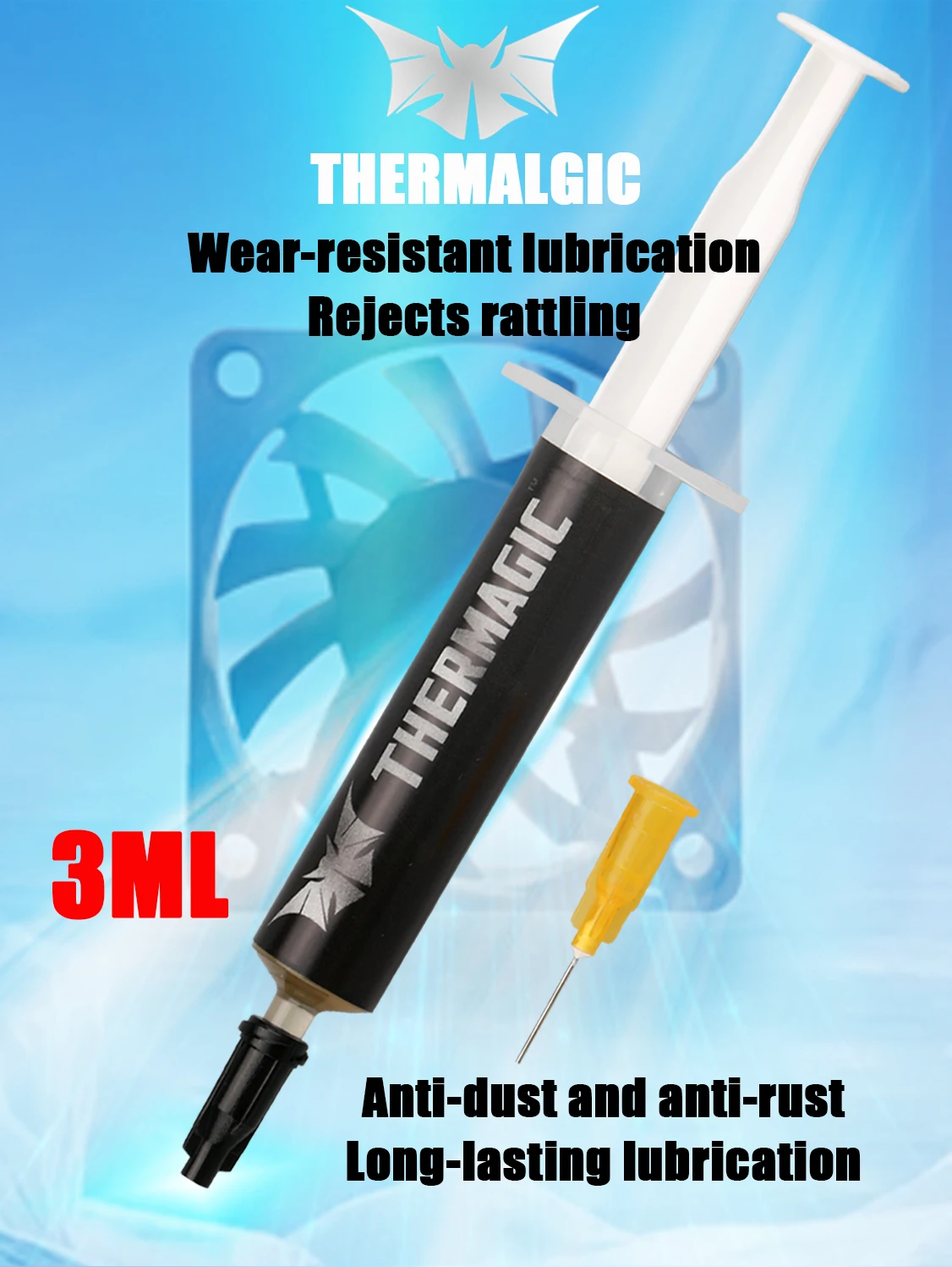 3 мл смазка для подшипников вентилятора процессора устойчивая к высоким