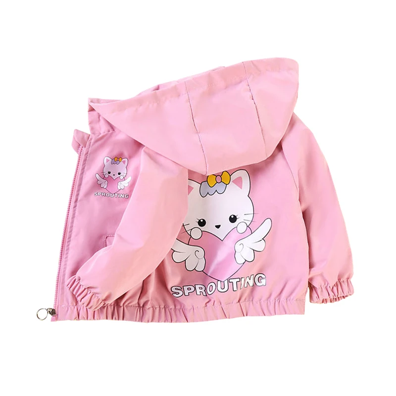 Новинка Осенняя детская одежда мультяшная куртка hello kitty для мальчиков девочек