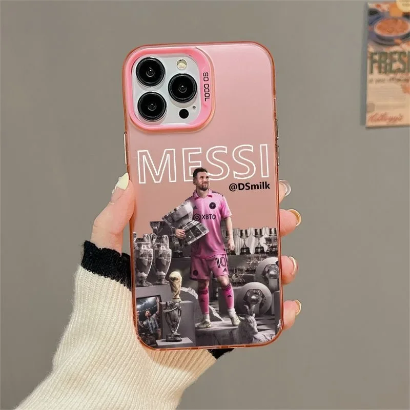 Чехол Famous Footballer M-Messis для Xiaomi Redmi 13C 9C 9T Note 9S 10 11 12 13 Pro K60 Ultra 4G 5G матовая