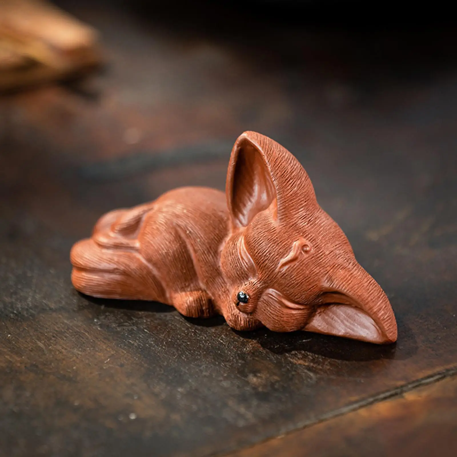 

Ceramic Fox Ornaments Bonsai Micro Landscape Home Decoration Accessories for Living Room Tea Pets Desk Decorations