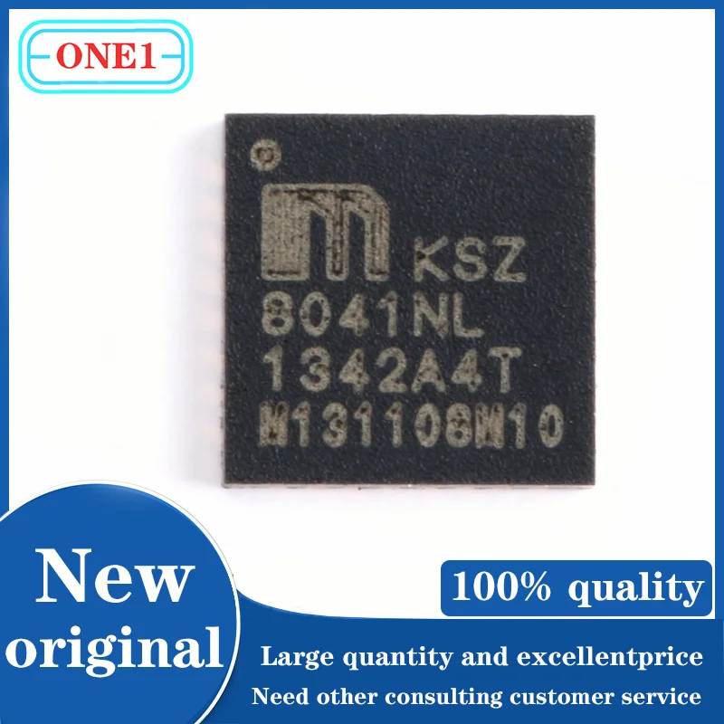 

1PCS/lot New original KSZ8041NL KSZ8041NL-TR Transceiver QFN-32-EP(5x5) Ethernet ICs ROHS