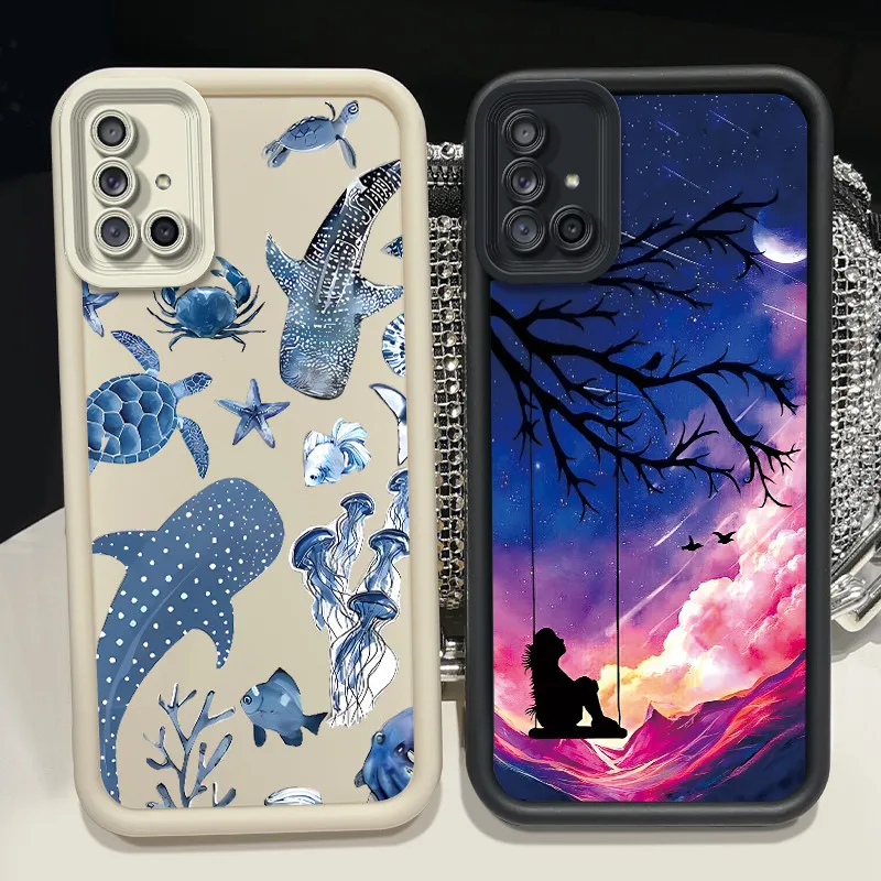 Фото В наличии чехол для телефона Samsung Galaxy M31s с красивым узором в виде бабочек и цветов, чехол для Samsung Galaxy M51 с защитой от царапин. №4