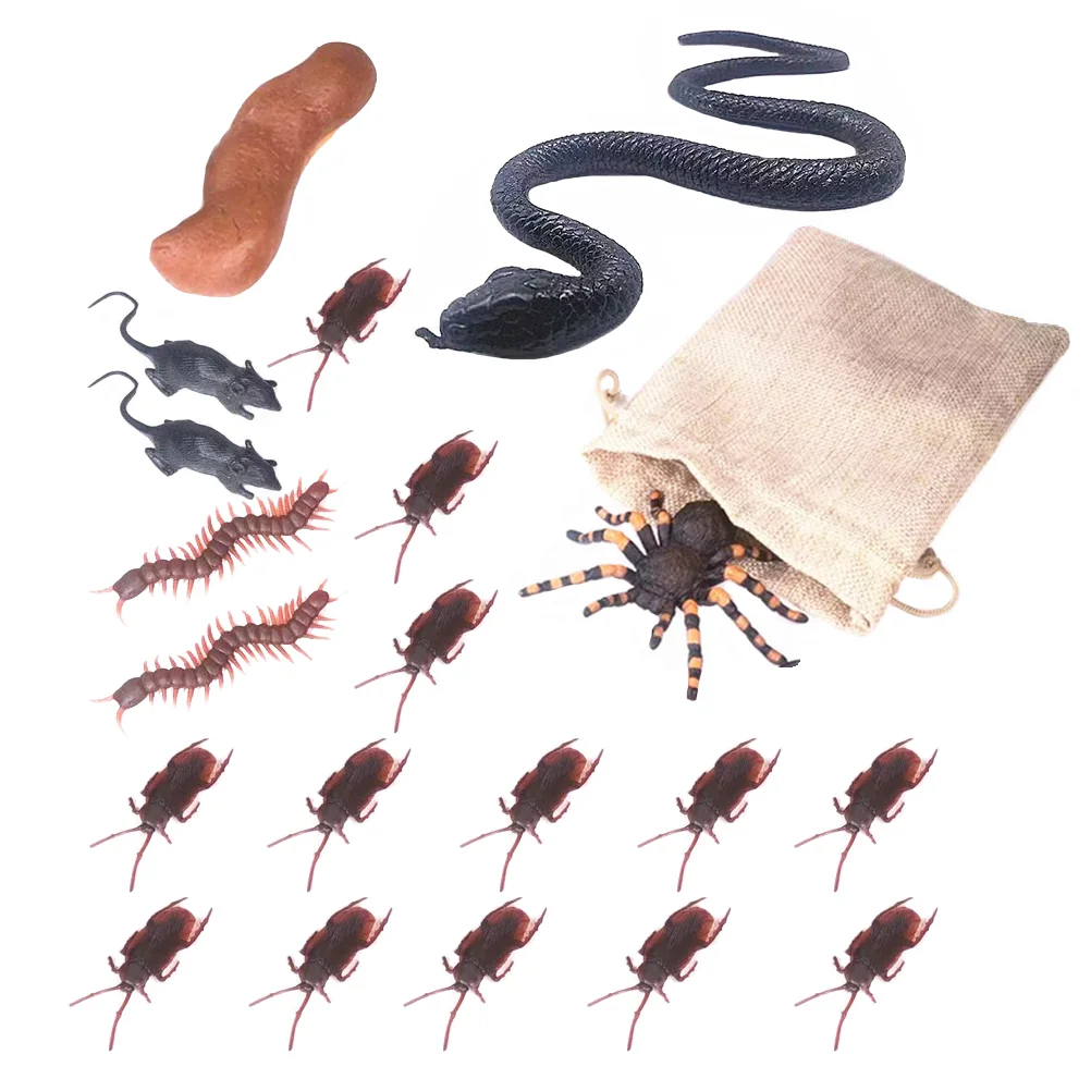 

Insect Toys Halloween Decoration Adornment Realistic Imitation Poops Prop Prank Plastic Fake Cockroaches Child