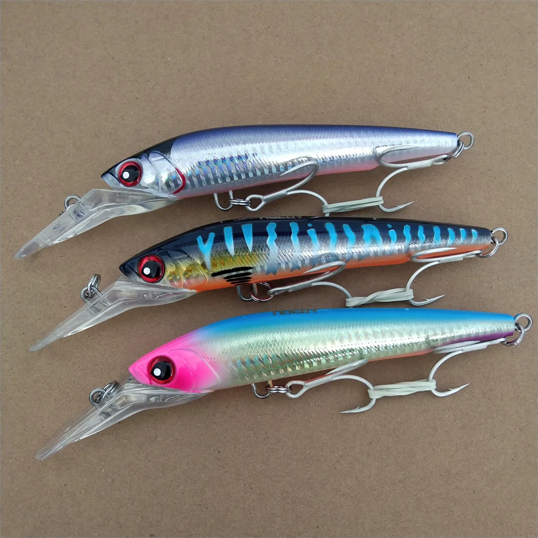 NOEBY 3 шт. 14 см 50 г Тонущая искусственная рыболовная приманка для морской рыбалки