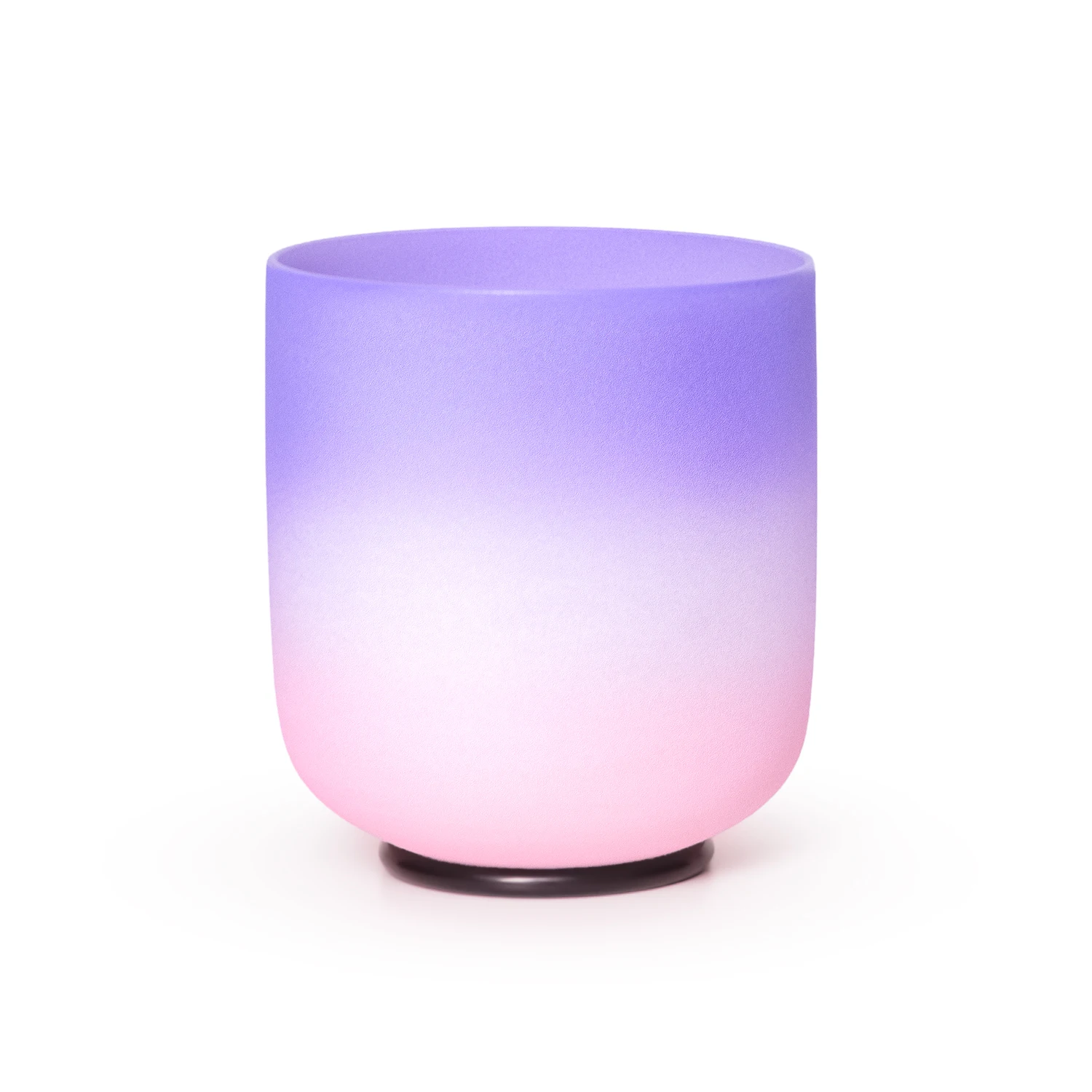 

7 Inch Purple Pink 432hz ABCDEFG Tones Chakra Frosted Quartz Crystal Singing Bowl Medition Sound Bath Healing Relaxation