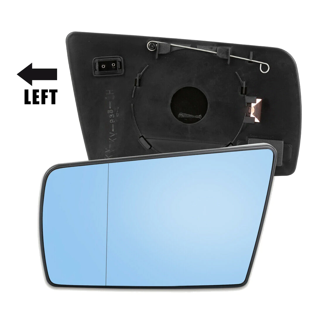 Левое боковое зеркальное стекло с подогревом и подложкой для Mercedes-Benz C W202 E W210 S W140