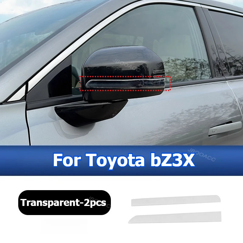 

Для Toyota bZ3X Защитная полоса заднего вида против царапин, декоративная наклейка, полоса для автомобильного зеркала, накладка, декоративная рамка, литье