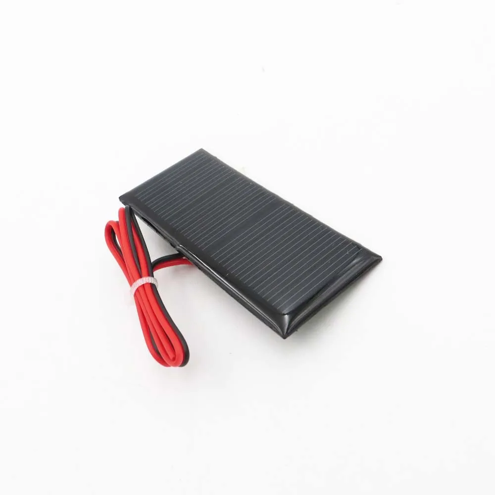 

5.5V 70MA dropper solar panel + 30cm red black line solar drip plate DIY