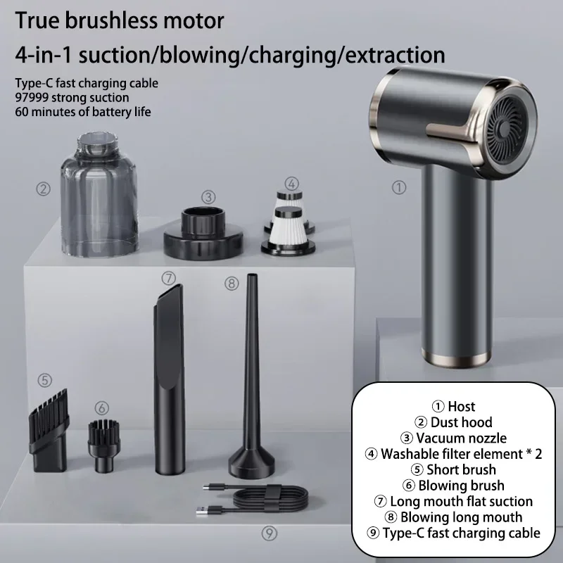 

Вертикальный/ручной пылесос Xiaomi, 80 Вт, беспроводной, влажная уборка, пылесборник