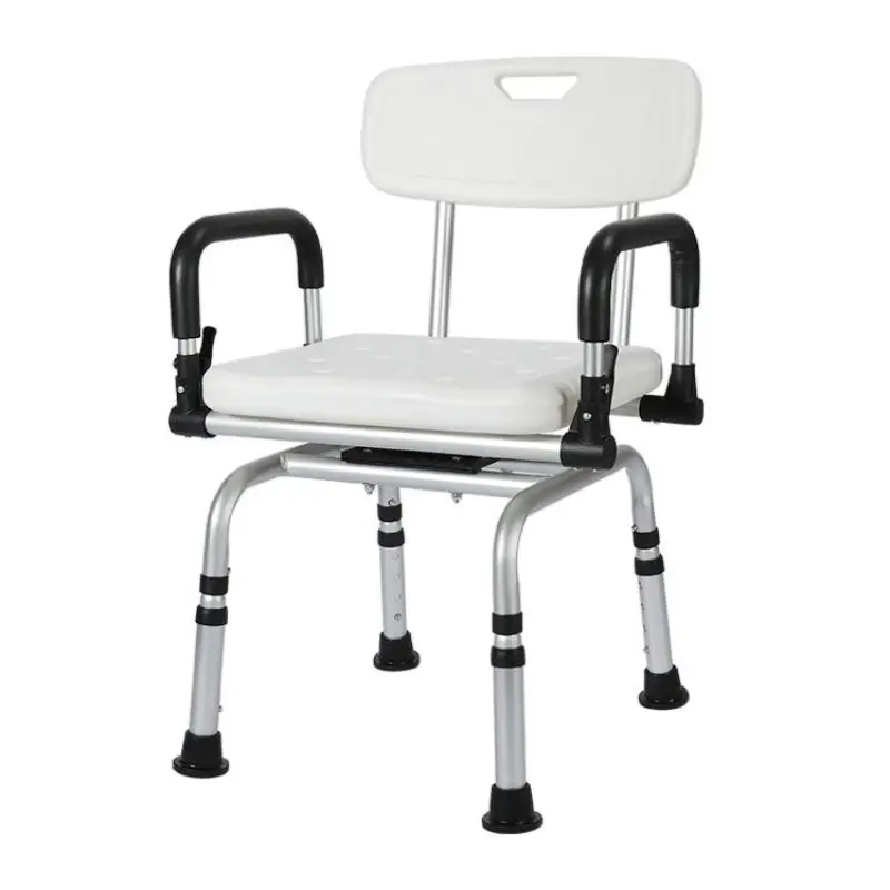 

Height Adjustable Bath Chair Stool For Disabled Elderly Rotatable Seat Bathroom Chair Pregnant Anti Slip Shower Bath Stool