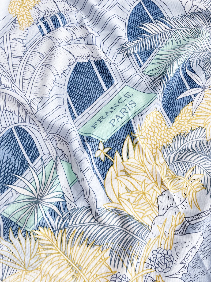 Синий Шелковый кашемировый шерстяной шарф банданы ручной работы с краями топы