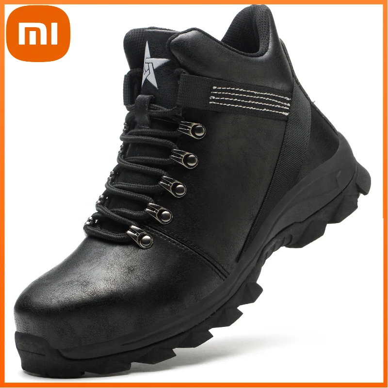 

Xiaomi Work Safety Boots Men Work Shoes Boots Indestructible Safety Shoes Men Steel Toe Shoes Winter Boots Security Shoes Male