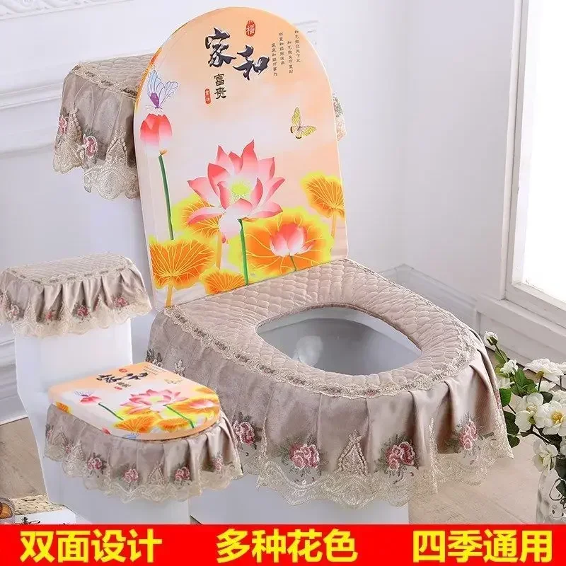 Китайский цветок с рисунком птицы табуретка подушка для сиденья кружевная