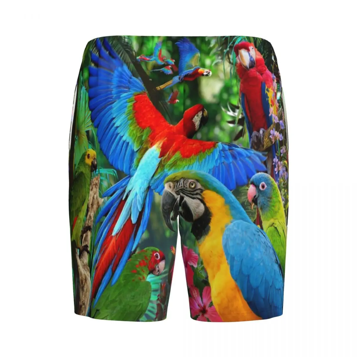 Пижама с тропическими попугаями на заказ одежда для сна шорты отдыха