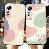 art abstract pattern phone case for xiaomi redmi note 10 pro note 9 pro note 8 pro 9a 9t 9cnote 7 soft liquid silicon back