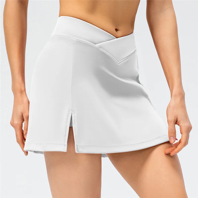 

Summer Tennis Golf Skorts With Pocket Quick Dry Stretchy Min Skirts Activewear Hiking Workout Sports Gym Running Shorts Women