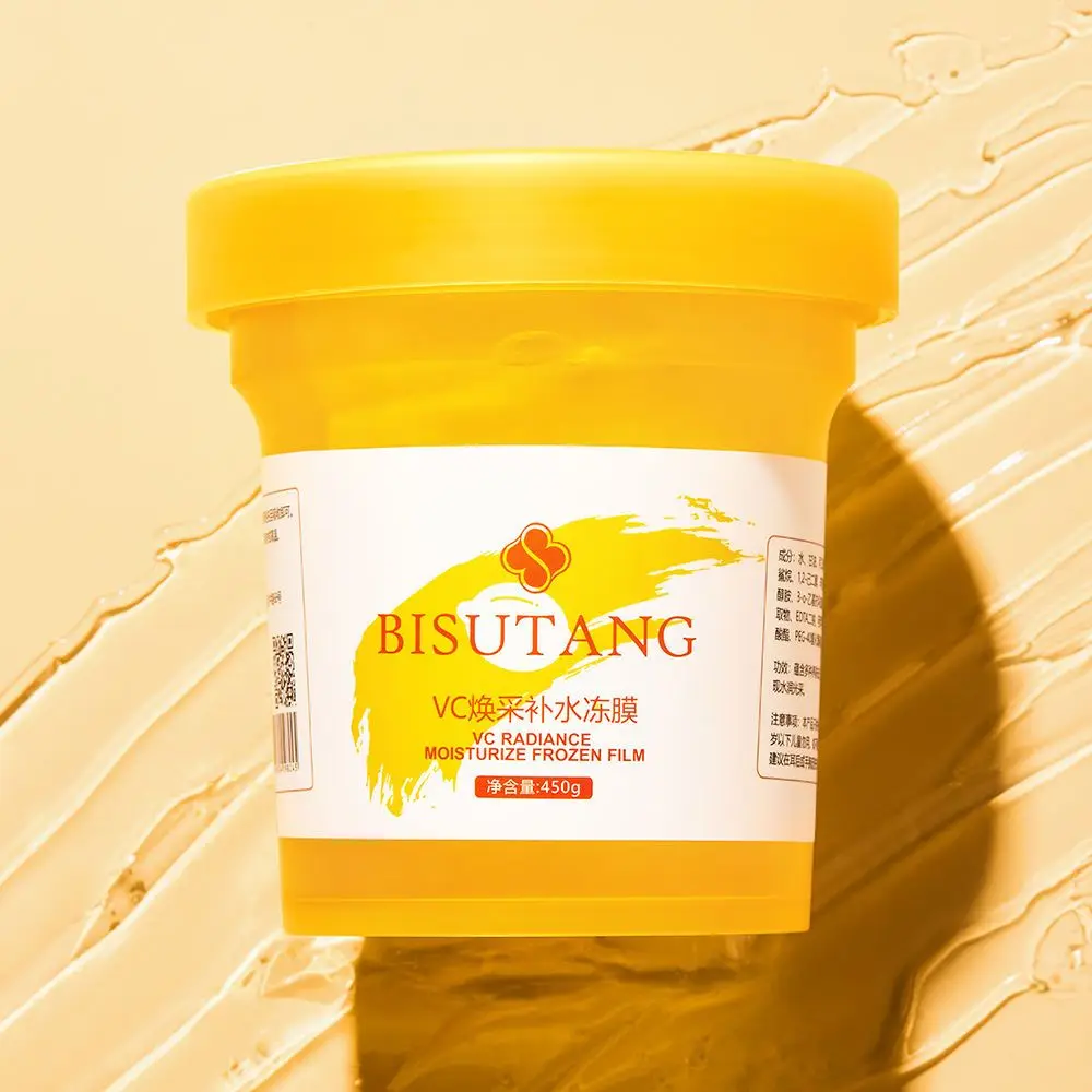 

VC hydrating jelly film lemon cleansing mask oil control to blackhead shrink pores smear sensitive muscle mud film 450g