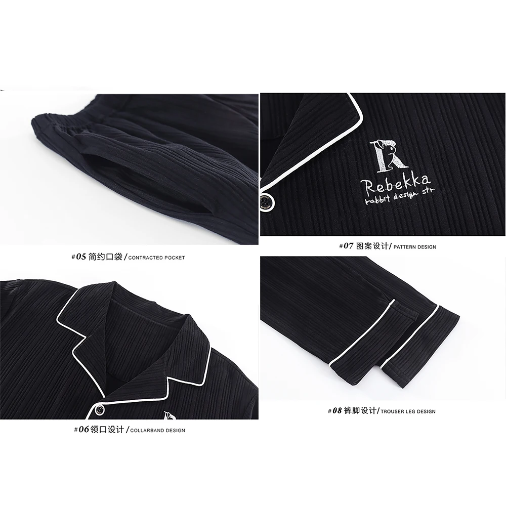 Couples 100% Cotton Sleepwear Women's Summer Casual Solid Short Sleeve Pyjamas Long Pajamas Pants Suit Comfort Men Pajama Sets