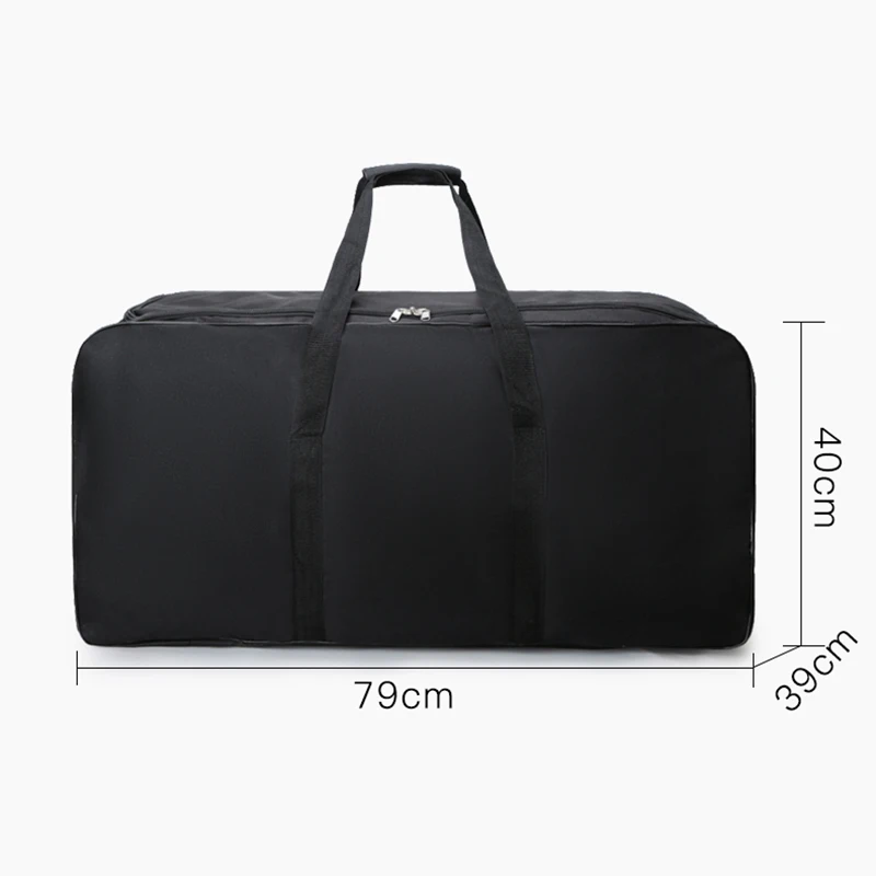 Men Large Capacity Universal Wheel Travel Duffel Bag Outdoor Sports Suitcase Durable Oxford Simple Handbag 10kg Carry-on Luggage