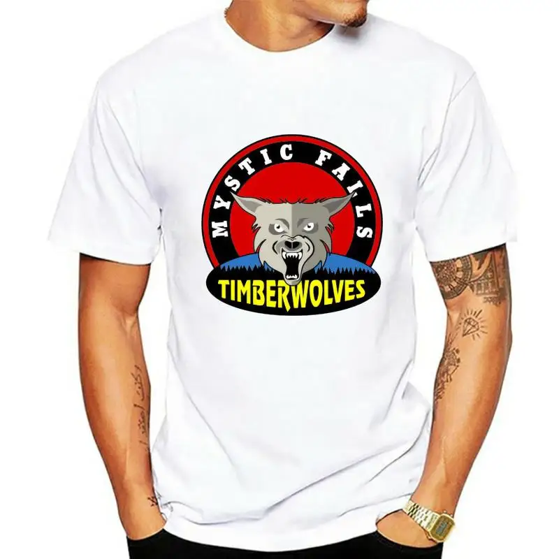 

Mystic Falls Timberwolves High School The Vampire Diaries T-shirt USA Size Summer 2020 Short Sleeve Plus Size