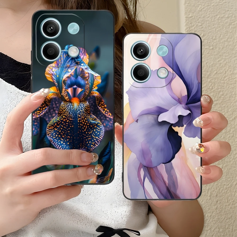 Чехол для мобильного телефона Iris Flower Pretty чехол Xiaomi Redmi Note 13 12 11 10 9 8 7 6 S A Pro Lite Plus