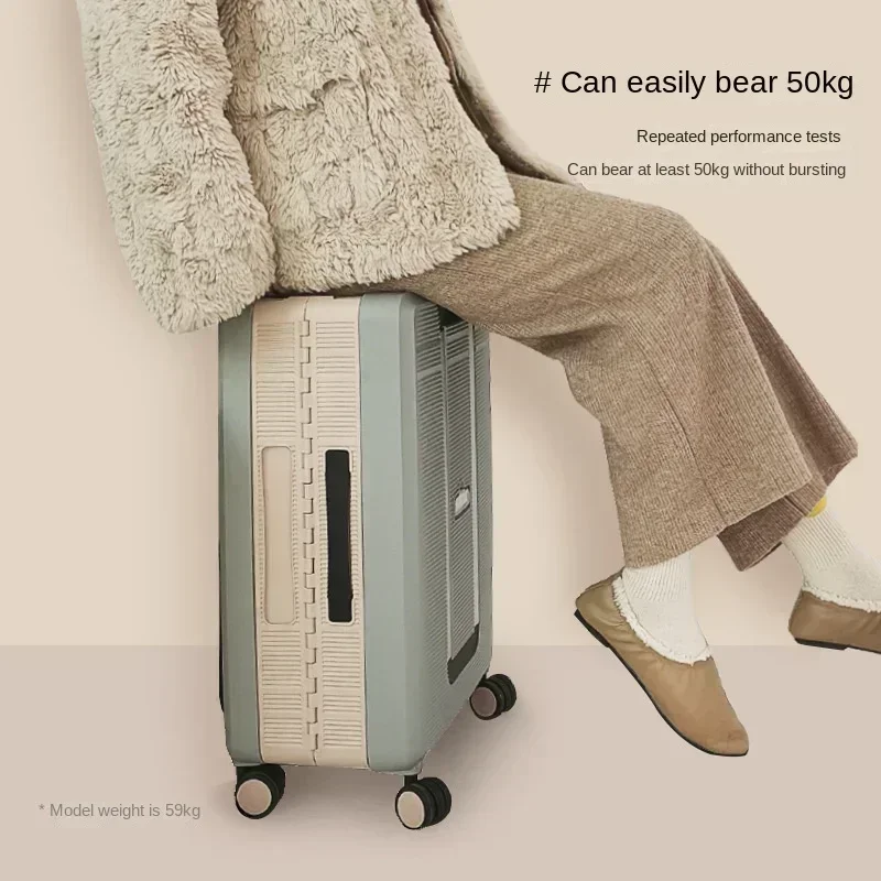 Чемодан для путешествий чемодан Спиннер багажа колеса 20 дюймов складная тележка