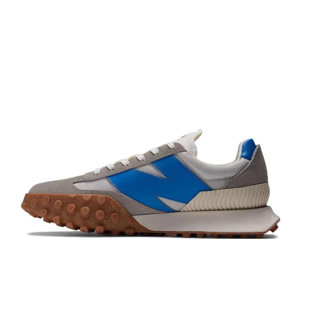 Фото Кроссовки New Balance XC-72 унисекс, низкие, для бега – серые/синие, ткань/кожа, прочная резиновая подошва и удобные UXC72VD №1