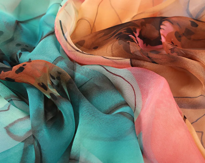 Элегантная красивая шифоновая бандана из жоржета с градиентом Manju Sahua женский