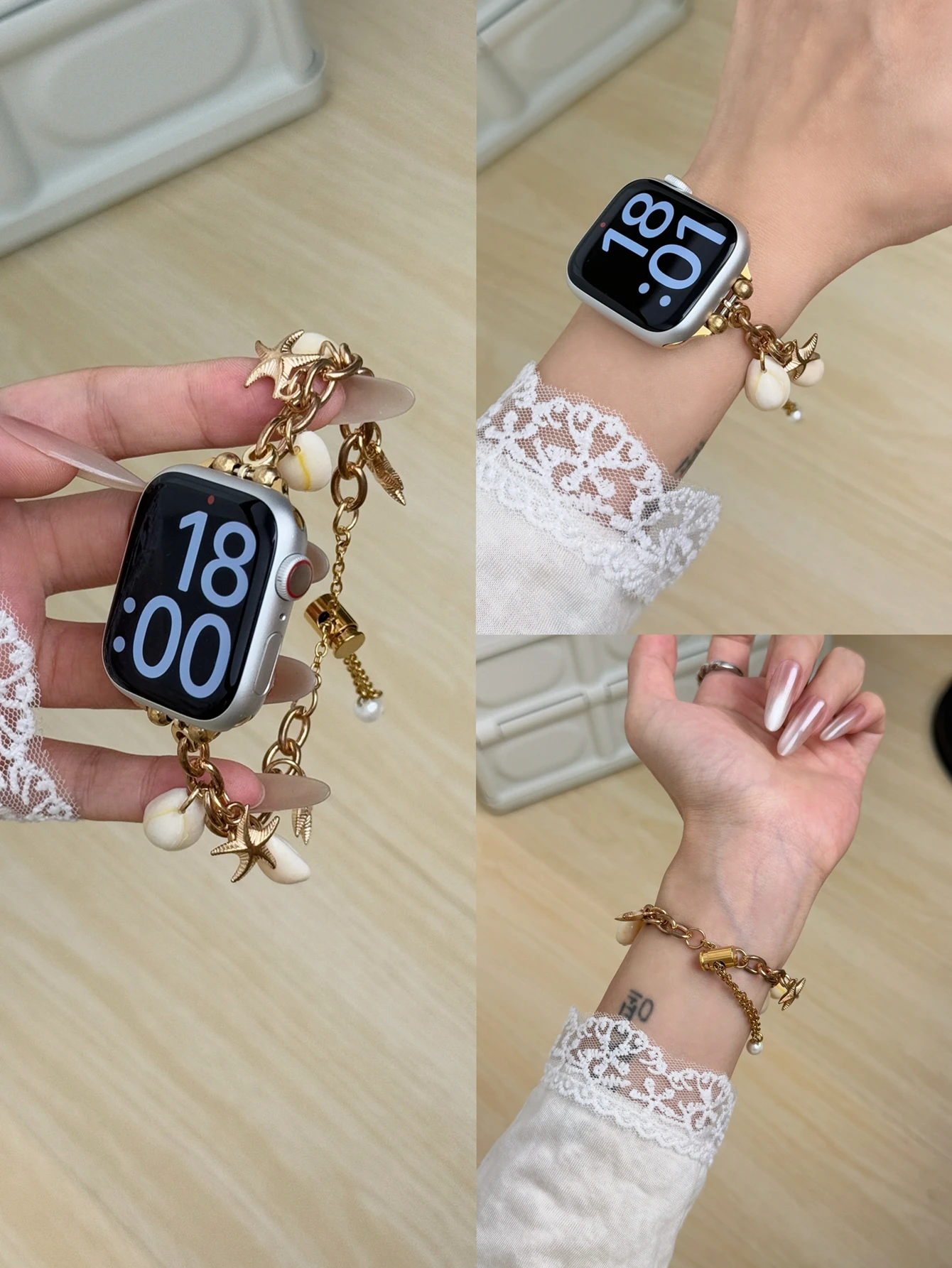 Отличная металлическая звезда в виде морской звезды для ремешка Apple Watch серии 876109 40 мм 41 мм 38 мм 42 мм 44 мм 45 мм 46 мм ремешок (art.: 3920d042b59ec) - 3920d042b59ec