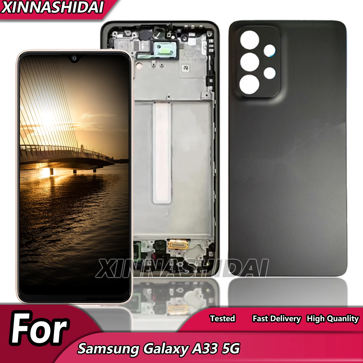 TFT для Samsung A33 5G ЖК-дисплей панель сенсорный экран дигитайзер A336 A336B A336E дисплей с