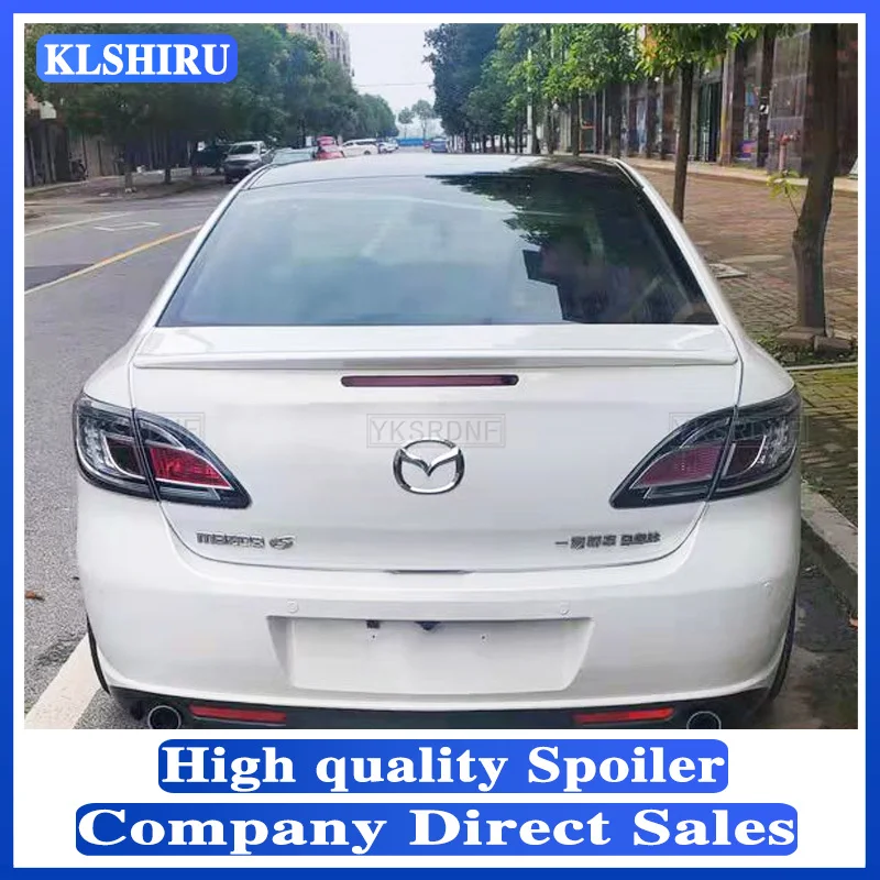 

For mazda 6 2009-2014 High Quality ABS Material Spoiler Primer Color Car Tail Wing Decoration Rear Trunk Spoiler