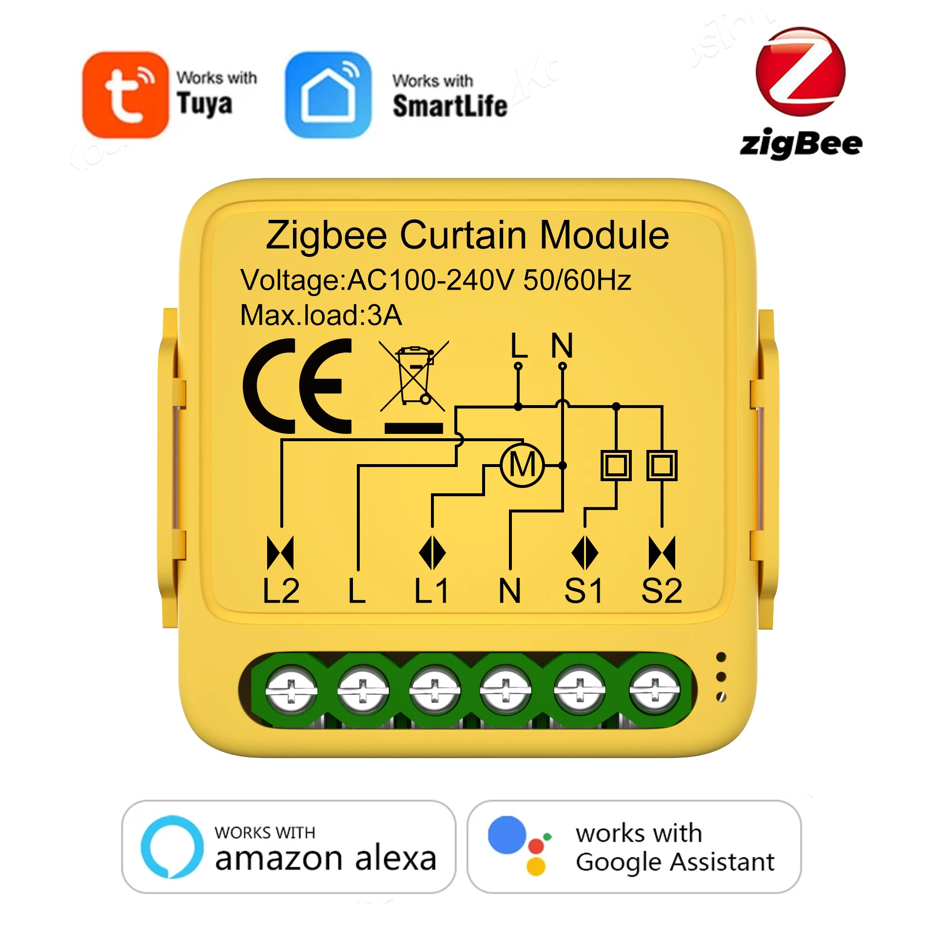 

Умный выключатель штор SZKOSTON ZigBee