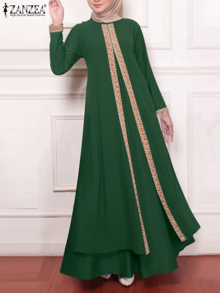 

Женский мусульманский Рамадан, Турция, искусственное платье, винтажный осенний женский цветочный фонарик, кафтан