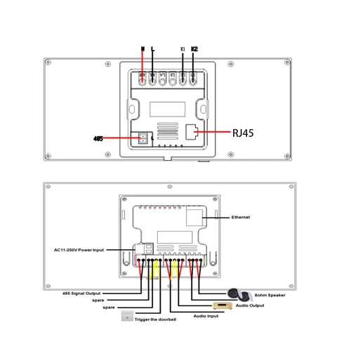 Система управления умным домом TUYA ZIGBEE, 6-дюймовая аудиосистема с центральным управлением, поддержка Bluetooth, TFcard, Micro-USB, местное воспроизведение, настенный усилитель