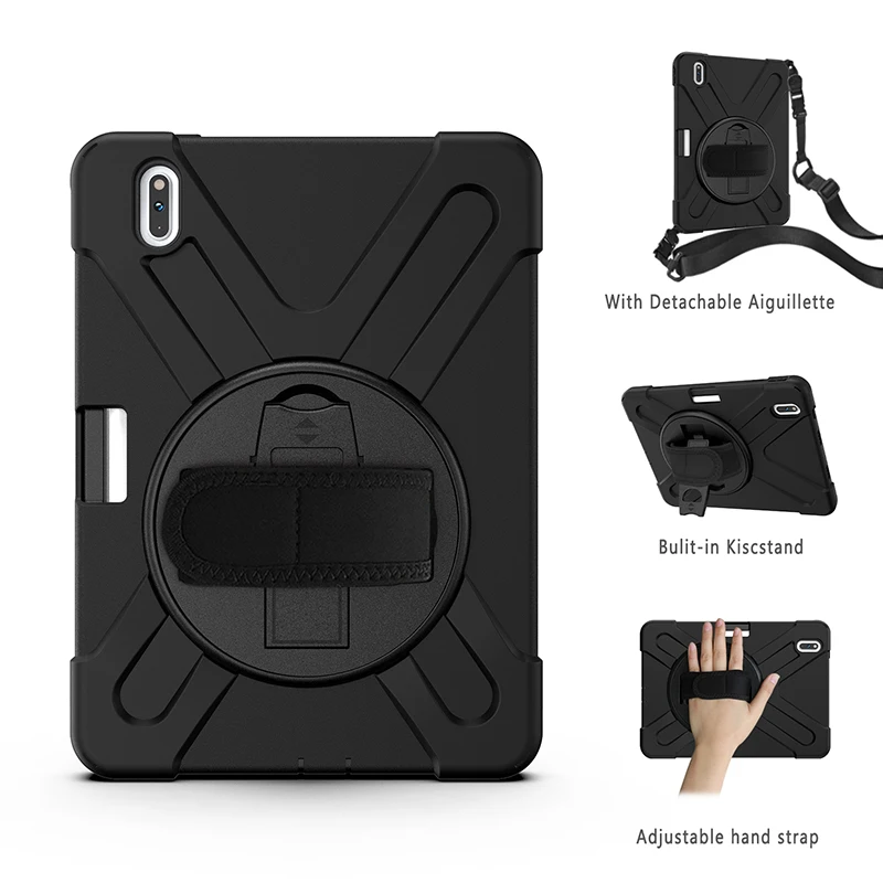 

Drop Resistance Case For Huawei MatePad Pro 10.8 Inch MRX-W09 MRX-W19 Shock Proof Cover With Pen Slot Holder Hand Shoulder Strap