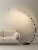curved floor lamp dimmable remote control floor lamp blackwhite led vertical floor lamp living room bedroom decorative lamp