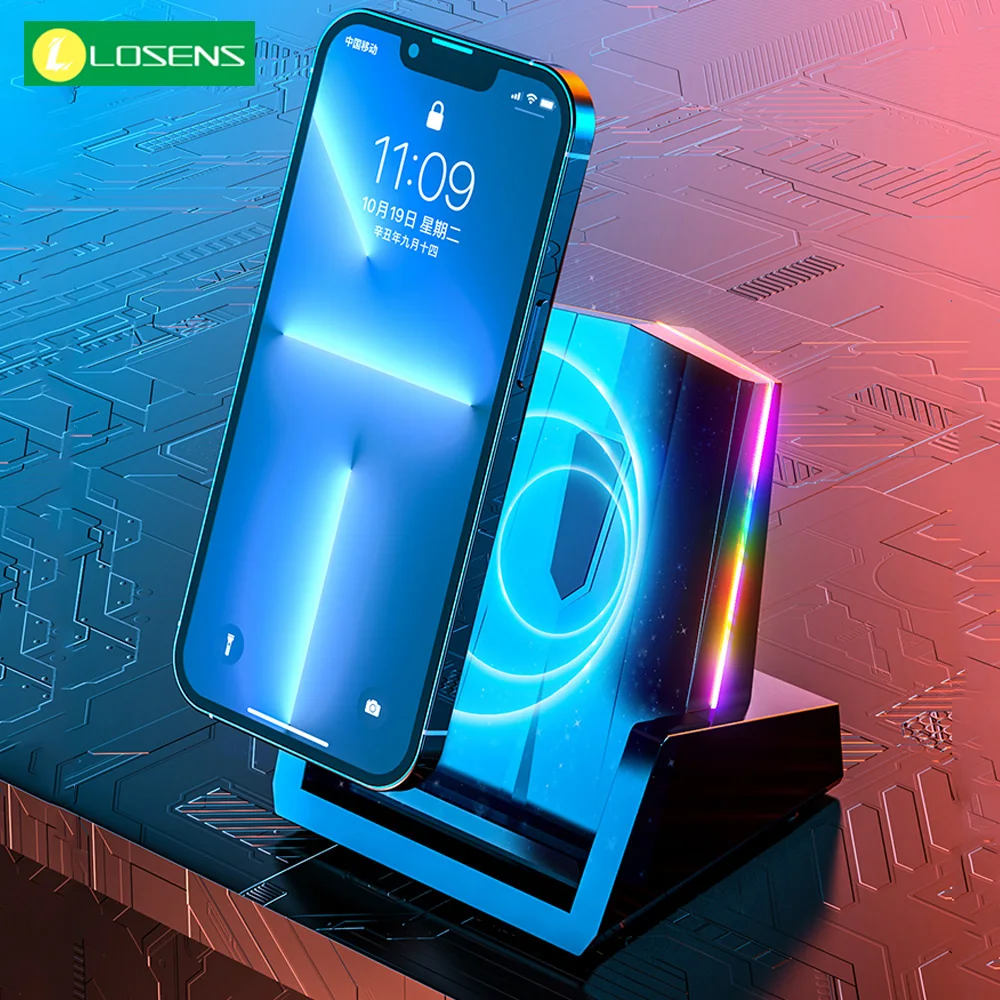 

Qi Беспроводное зарядное устройство подставка для iPhone 13 12 11 Pro X XS Max XR 8 Samsung S21 S20 S10 Быстрая Зарядка Док-станция держатель для телефона