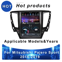 tesla style vertical android smart car radio for mitsubishi pajero sport montero 2016 2019 12 1 inch gps navigator for car 4g