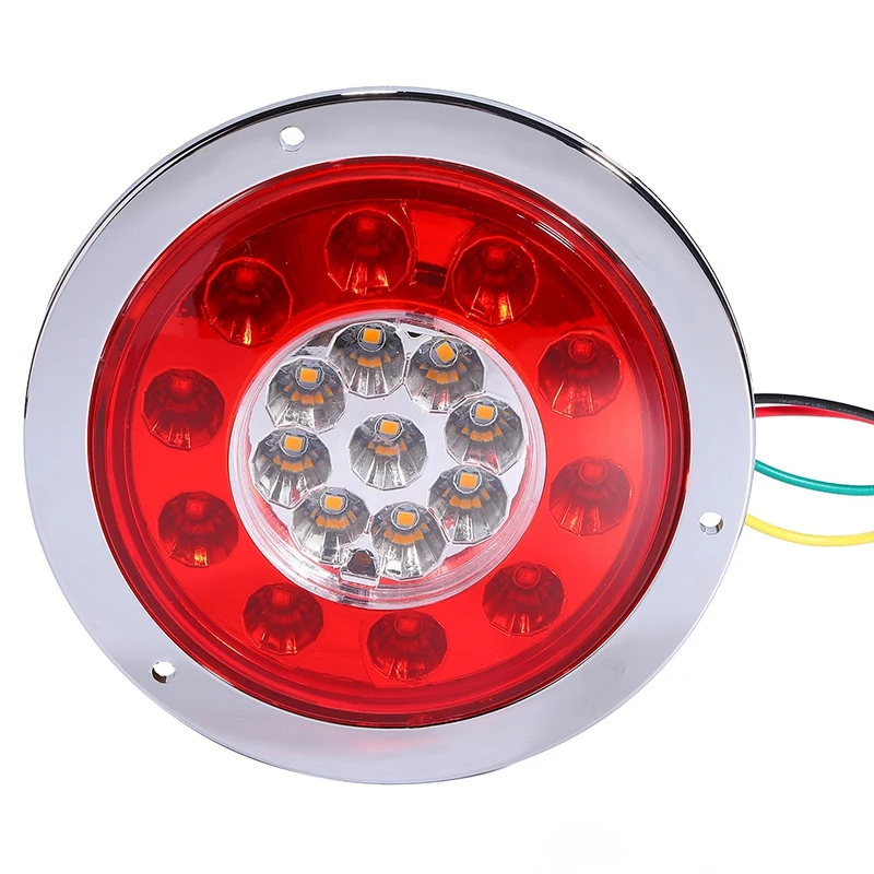 4 3 дюймов круглая фотография грузовик прицеп тормоз стоп-сигнал задний фонарь