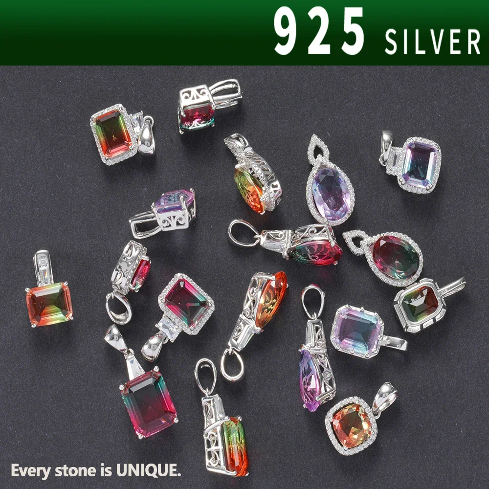 Ожерелье с подвеской из натурального турмалина