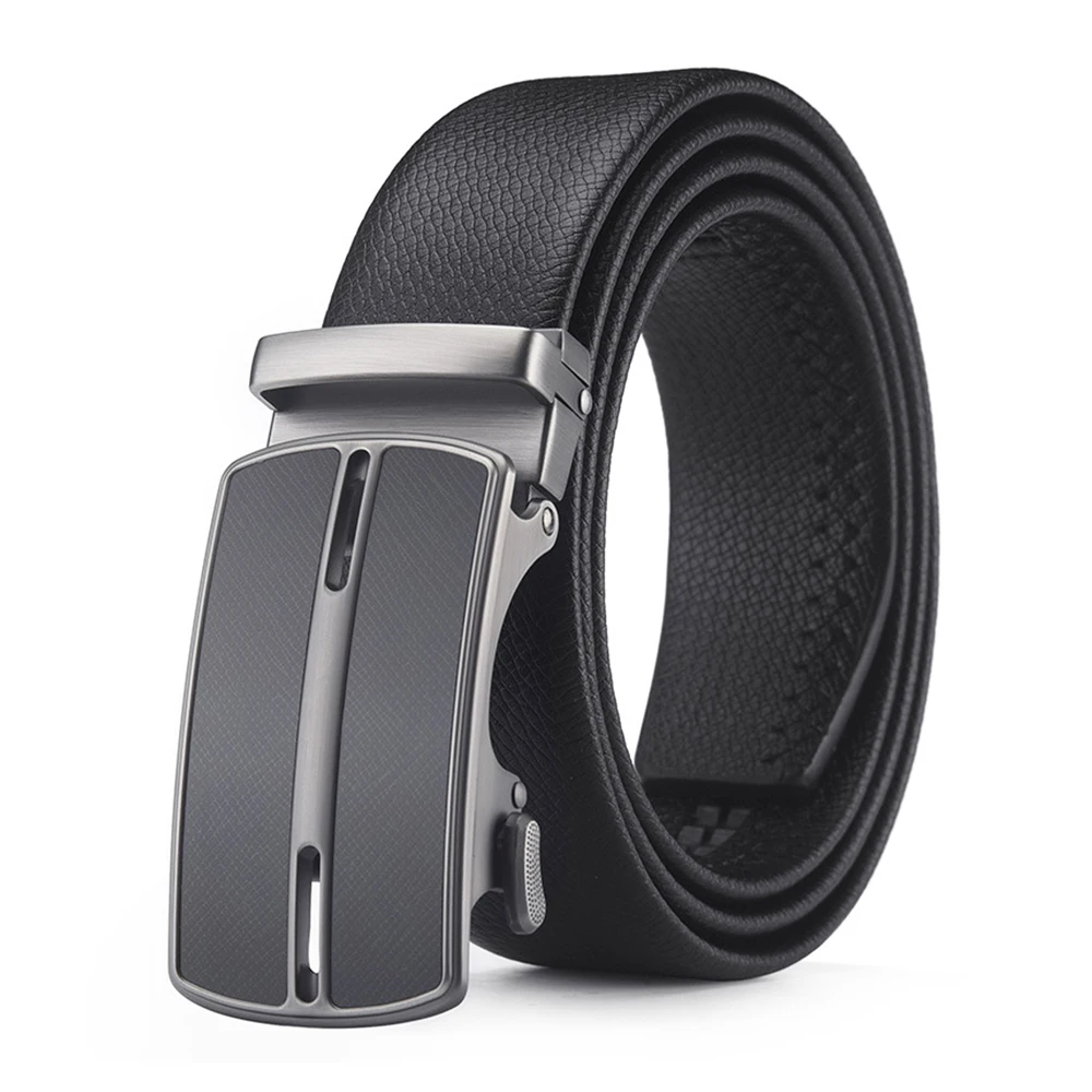 Belt for Men Genuine Leather TOMYE PD22S010 2022 Automatic Buckle Cowskin Black Waistband Business Formal Casual Strap Gift