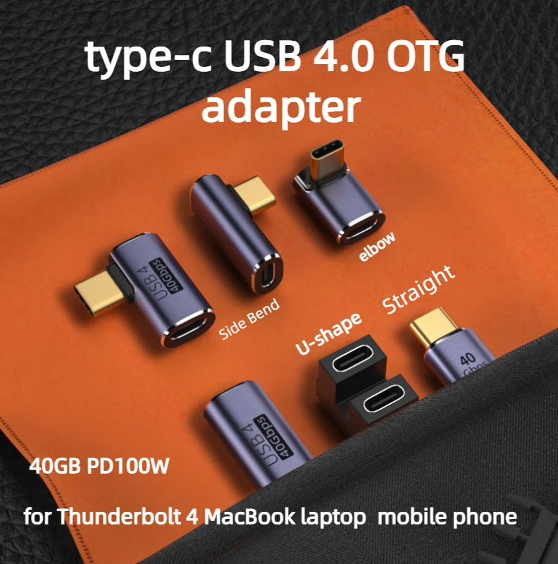 

Usb Adapter C Female To Female To Male OtType C To Usb4 Connector For Thunderbolt 4 Macbook Laptop Phone Adapter Elbow Pd100w