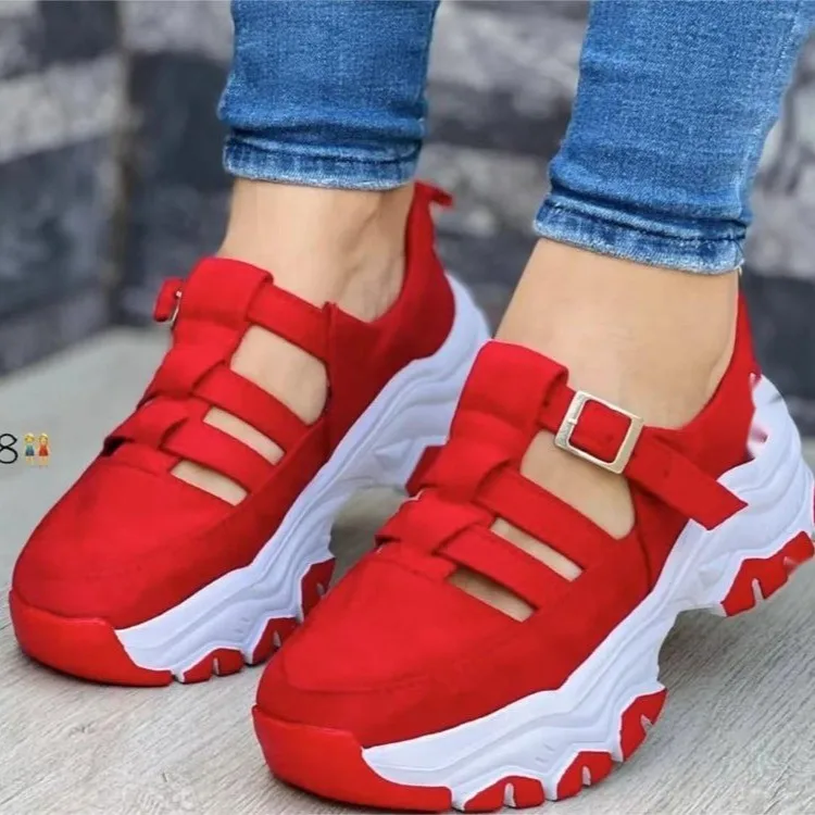 2023 Women's Sneakers Platform Casual Breathable Sport Design Vulcanized Shoes Fashion Tennis Female Footwear Zapatillas Mujer